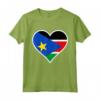 Cuore del Sud Sudan - Bandiera Cuore Sud Sudan Maglietta - Regalo di Amore per il Giorno dell'Indipendenza e Compleanni in Sud Sudan