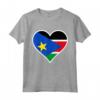 Cuore del Sud Sudan - Bandiera Cuore Sud Sudan Maglietta - Regalo di Amore per il Giorno dell'Indipendenza e Compleanni in Sud Sudan