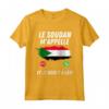 Bandiera Sudan Appelle et Je Dois Partir Maglietta - Idee Regalo Sudan - Maglia Viaggio Sudanese per Veri Appassionati