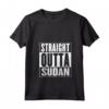 Donna Sudan - Maglietta con Collo a V Straight Outta Sudan - Ideale come Souvenir dal Sudan