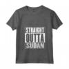 Donna Sudan - Maglietta con Collo a V Straight Outta Sudan - Ideale come Souvenir dal Sudan