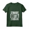 Donna Sudan - Maglietta con Collo a V Straight Outta Sudan - Ideale come Souvenir dal Sudan