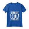 Donna Sudan - Maglietta con Collo a V Straight Outta Sudan - Ideale come Souvenir dal Sudan