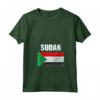 Emblema Bandiera Sudan Maglietta con Collo a V - Orgoglio Sudanese - Acquista Online Maglietta Sudan