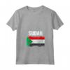 Emblema Bandiera Sudan Maglietta con Collo a V - Orgoglio Sudanese - Acquista Online Maglietta Sudan