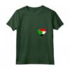 Donna Sudan Bandiera Cuore Sudan - Maglietta Amore per il Sudan con Collo a V - Ideale per Indipendenza e Viaggi