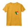 Donna Sudan Bandiera Cuore Sudan - Maglietta Amore per il Sudan con Collo a V - Ideale per Indipendenza e Viaggi
