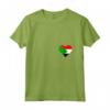 Donna Sudan Bandiera Cuore Sudan - Maglietta Amore per il Sudan con Collo a V - Ideale per Indipendenza e Viaggi