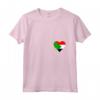 Donna Sudan Bandiera Cuore Sudan - Maglietta Amore per il Sudan con Collo a V - Ideale per Indipendenza e Viaggi