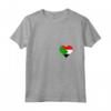 Donna Sudan Bandiera Cuore Sudan - Maglietta Amore per il Sudan con Collo a V - Ideale per Indipendenza e Viaggi