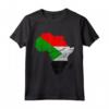 Sudan Bandiera Africa Continente Silhouette - Maglietta Regalo per Sudans - Esibisci le Radici del Sudan