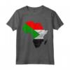 Sudan Bandiera Africa Continente Silhouette - Maglietta Regalo per Sudans - Esibisci le Radici del Sudan