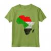 Sudan Bandiera Africa Continente Silhouette - Maglietta Regalo per Sudans - Esibisci le Radici del Sudan