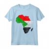 Sudan Bandiera Africa Continente Silhouette - Maglietta Regalo per Sudans - Esibisci le Radici del Sudan