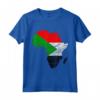 Sudan Bandiera Africa Continente Silhouette - Maglietta Regalo per Sudans - Esibisci le Radici del Sudan