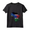Donna South Sudan Flag Africa Continent Silhouette South Sudans Maglietta con Collo a V - Showcase Your South Sudan Roots with Pride!