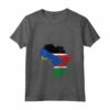 Donna South Sudan Flag Africa Continent Silhouette South Sudans Maglietta con Collo a V - Showcase Your South Sudan Roots with Pride!