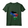 Donna South Sudan Flag Africa Continent Silhouette South Sudans Maglietta con Collo a V - Showcase Your South Sudan Roots with Pride!