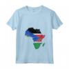 Donna South Sudan Flag Africa Continent Silhouette South Sudans Maglietta con Collo a V - Showcase Your South Sudan Roots with Pride!