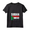 Emblema Mappa Bandiera del Sudan Maglietta con Collo a V - Ideale per Mostrare l'Orgoglio per la tua Origine Sudanes - Leggera e Resistente