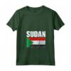 Emblema Mappa Bandiera del Sudan Maglietta con Collo a V - Ideale per Mostrare l'Orgoglio per la tua Origine Sudanes - Leggera e Resistente