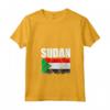Emblema Mappa Bandiera del Sudan Maglietta con Collo a V - Ideale per Mostrare l'Orgoglio per la tua Origine Sudanes - Leggera e Resistente