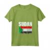Emblema Mappa Bandiera del Sudan Maglietta con Collo a V - Ideale per Mostrare l'Orgoglio per la tua Origine Sudanes - Leggera e Resistente