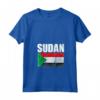 Emblema Mappa Bandiera del Sudan Maglietta con Collo a V - Ideale per Mostrare l'Orgoglio per la tua Origine Sudanes - Leggera e Resistente