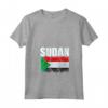 Emblema Mappa Bandiera del Sudan Maglietta con Collo a V - Ideale per Mostrare l'Orgoglio per la tua Origine Sudanes - Leggera e Resistente