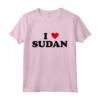 Country Heart Pride - Funny I Love Sudan Maglietta - Abbigliamento divertente per Uomo e Donna - Ideale per Eventi e Vacanze