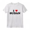 Country Heart Pride - Funny I Love Sudan Maglietta - Abbigliamento divertente per Uomo e Donna - Ideale per Eventi e Vacanze