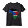 South Sudan Flag Africa Continent Silhouette - Patriotic South Sudan Roots Maglietta - Great Gift Idea