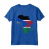 South Sudan Flag Africa Continent Silhouette - Patriotic South Sudan Roots Maglietta - Great Gift Idea