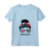 Sud Sudan Bandiera britannica Regno Unito - Panino disordinato del Regno Unito Sud Sudan Maglietta con Collo a V - Design Mix Heritage - Regalo per Donne, Ragazze e Bambini