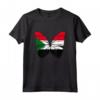 Farfalla Colorato Ali Bandiera Sudan Maglietta - Leggera e Unica - Acquista Online!