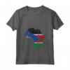 Donna South Sudan Flag Africa Continent Silhouette - South Sudan Roots Maglietta con Collo a V - Ideal Gift for Proud South Sudanese