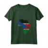 Donna South Sudan Flag Africa Continent Silhouette - South Sudan Roots Maglietta con Collo a V - Ideal Gift for Proud South Sudanese
