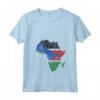 Donna South Sudan Flag Africa Continent Silhouette - South Sudan Roots Maglietta con Collo a V - Ideal Gift for Proud South Sudanese
