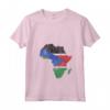 Donna South Sudan Flag Africa Continent Silhouette - South Sudan Roots Maglietta con Collo a V - Ideal Gift for Proud South Sudanese