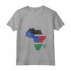 Donna South Sudan Flag Africa Continent Silhouette - South Sudan Roots Maglietta con Collo a V - Ideal Gift for Proud South Sudanese