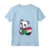 Donna Sudan Cuore Panda Pride Bandiera Sudanese Radici Uomini Donne Bambini Maglietta con Collo a V - Ideale per Mostrare il Tuo Orgoglio Sudanese