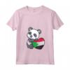 Donna Sudan Cuore Panda Pride Bandiera Sudanese Radici Uomini Donne Bambini Maglietta con Collo a V - Ideale per Mostrare il Tuo Orgoglio Sudanese