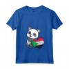 Donna Sudan Cuore Panda Pride Bandiera Sudanese Radici Uomini Donne Bambini Maglietta con Collo a V - Ideale per Mostrare il Tuo Orgoglio Sudanese