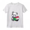 Donna Sudan Cuore Panda Pride Bandiera Sudanese Radici Uomini Donne Bambini Maglietta con Collo a V - Ideale per Mostrare il Tuo Orgoglio Sudanese