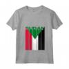Donna Bandiera del Sudan Maglietta con Collo a V - Design Patriottico per Mostrare l'Orgoglio del Sudan