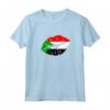 Bandiera del Sudan Bacio Baciare Bocca Maglietta - Regalo unico per Sudans - Ideale per Compleanno o Anniversario