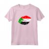 Bandiera del Sudan Bacio Baciare Bocca Maglietta - Regalo unico per Sudans - Ideale per Compleanno o Anniversario