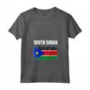 Emblema della Bandiera del Sud Sudan - Maglietta con Collo a V - Sostegno al Sudan del Sud