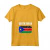 Emblema della Bandiera del Sud Sudan - Maglietta con Collo a V - Sostegno al Sudan del Sud