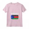 Emblema della Bandiera del Sud Sudan - Maglietta con Collo a V - Sostegno al Sudan del Sud